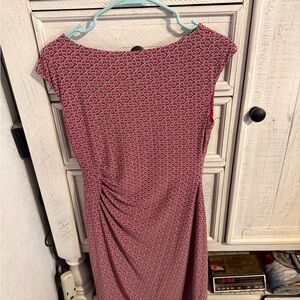 Polo by Ralph Lauren Red and Green Midi Dress